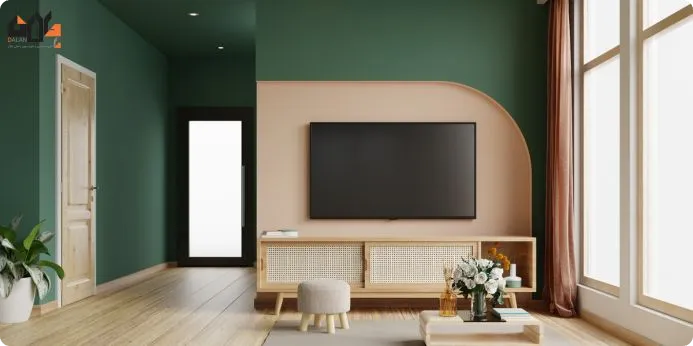 best color for the wall behind TV